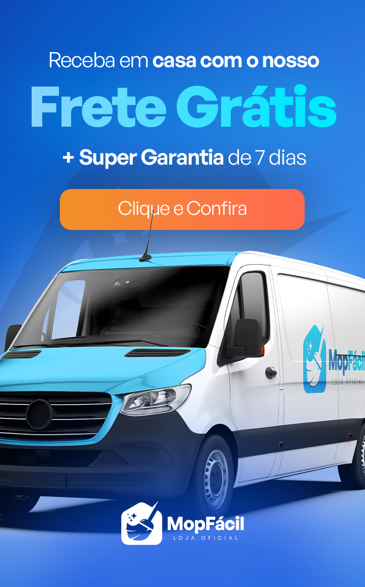 Van de entrega da Mop Fácil: receba em casa com frete grátis e super garantia de 7 dias