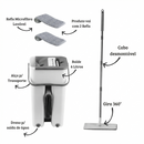 Flat Mop 360° Lava e Seca Com Balde