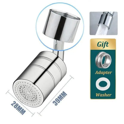 Adaptador de Torneira Universal 720° 0 Mop Fácil 1 tipo de jato 