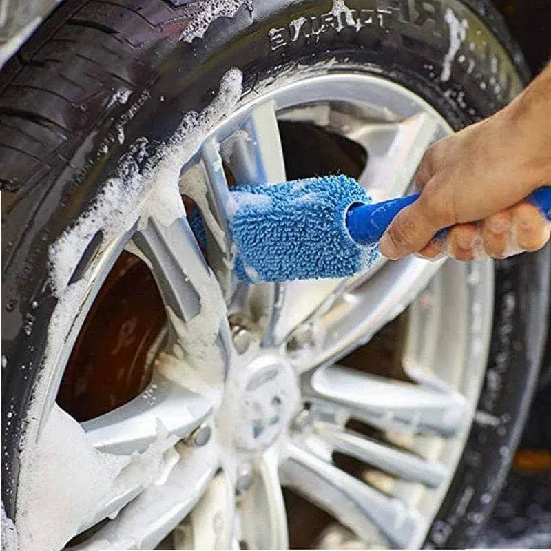 Escova de Microfibras para Lavagem de Rodas 0 Mop Fácil 
