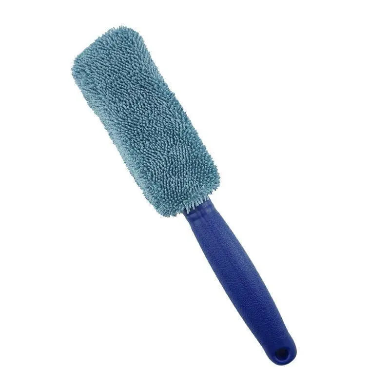 Escova de Microfibras para Lavagem de Rodas 0 Mop Fácil azul 