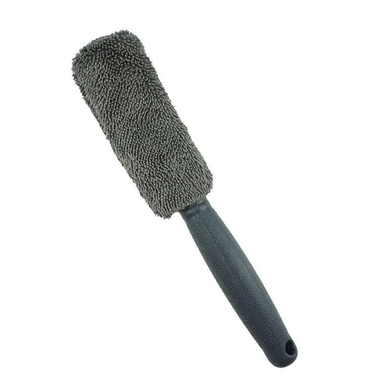 Escova de Microfibras para Lavagem de Rodas 0 Mop Fácil cinza 