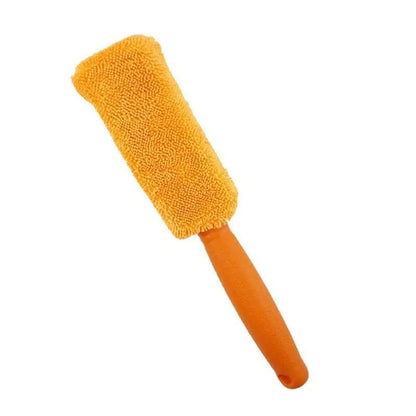 Escova de Microfibras para Lavagem de Rodas 0 Mop Fácil laranja 