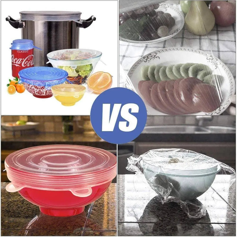 Jogo de Tampas de Vedação Silicone 0 Mop Fácil 