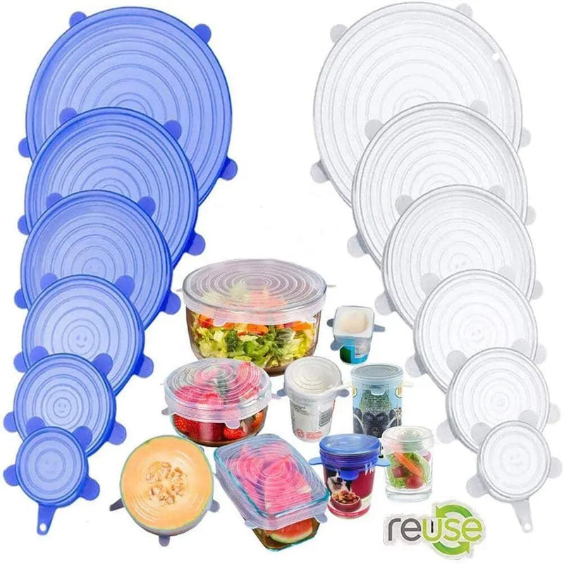 Jogo de Tampas de Vedação Silicone 0 Mop Fácil 
