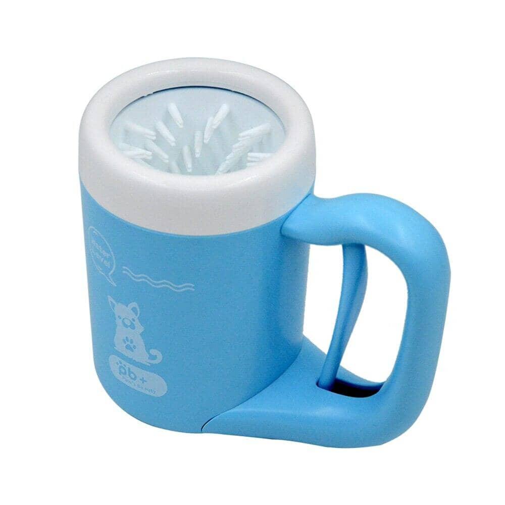 Limpa Patas Pet c/ Gatilho 0 Mop Fácil Azul M 