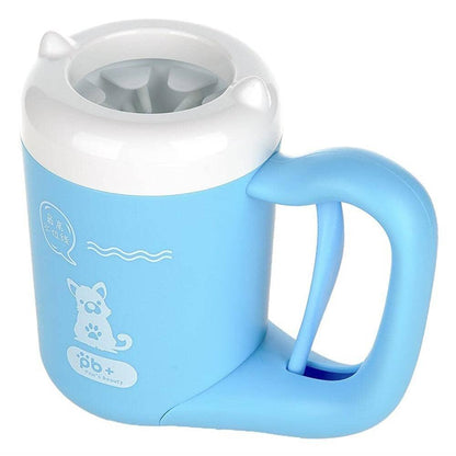 Limpa Patas Pet c/ Gatilho 0 Mop Fácil Azul P 