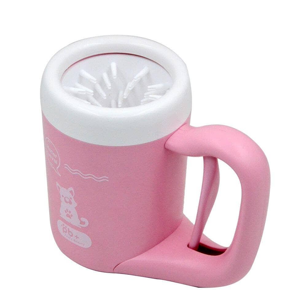 Limpa Patas Pet c/ Gatilho 0 Mop Fácil Rosa M 