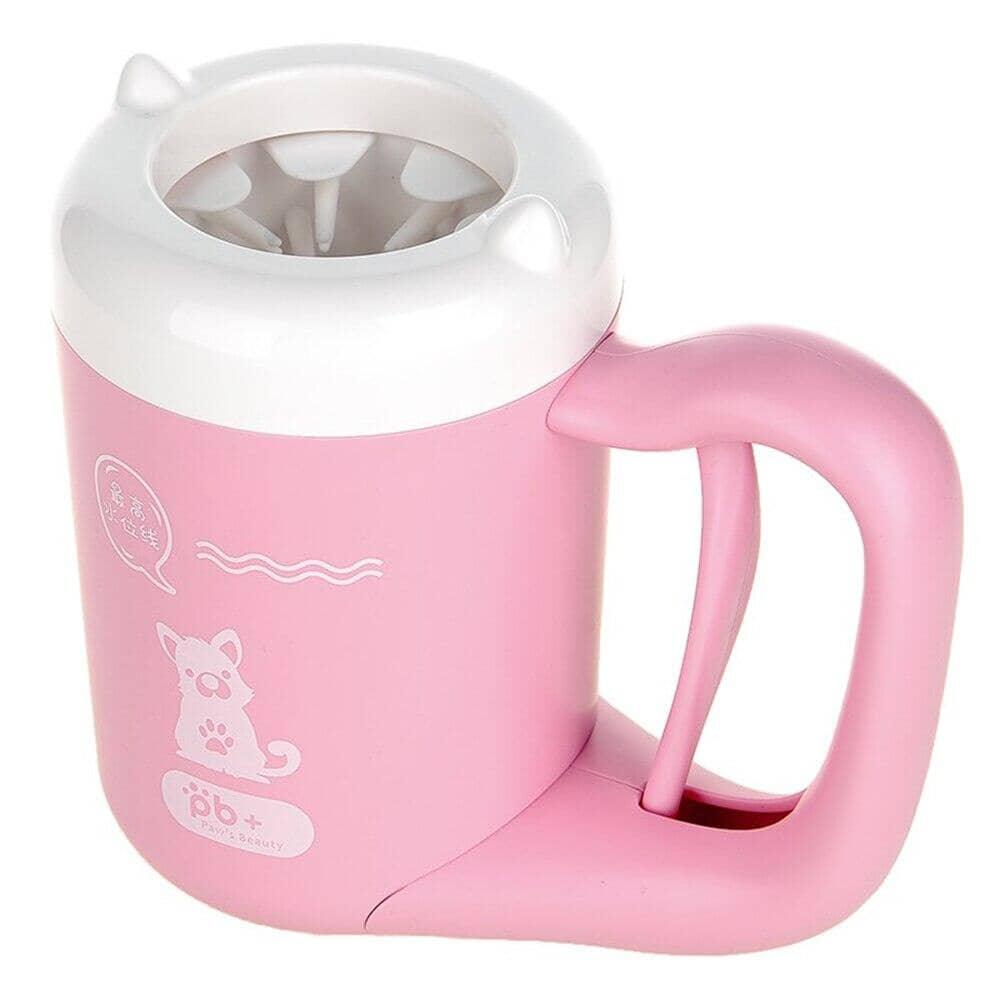 Limpa Patas Pet c/ Gatilho 0 Mop Fácil Rosa P 