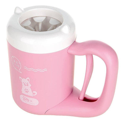 Limpa Patas Pet c/ Gatilho 0 Mop Fácil Rosa P 