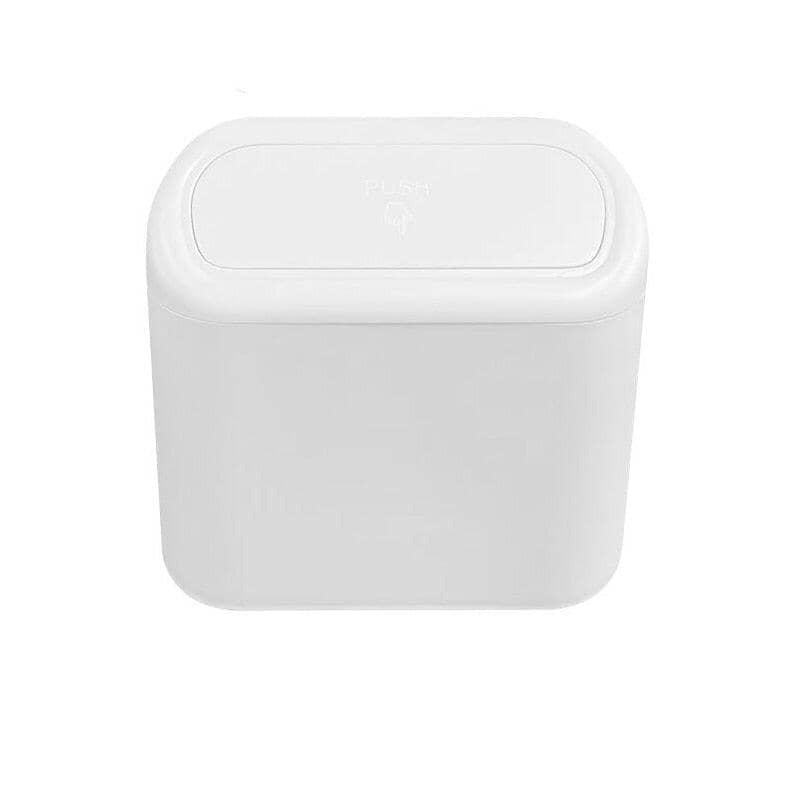 Lixeira Portátil para Carro 0 Mop Fácil branco 