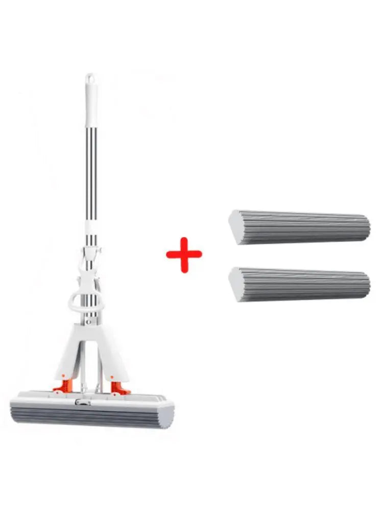 MaxMop©: Limpeza Fácil e Rápida! (+ Brinde Grátis!) Mop Fácil Mop + 2 Panos Absorventes 