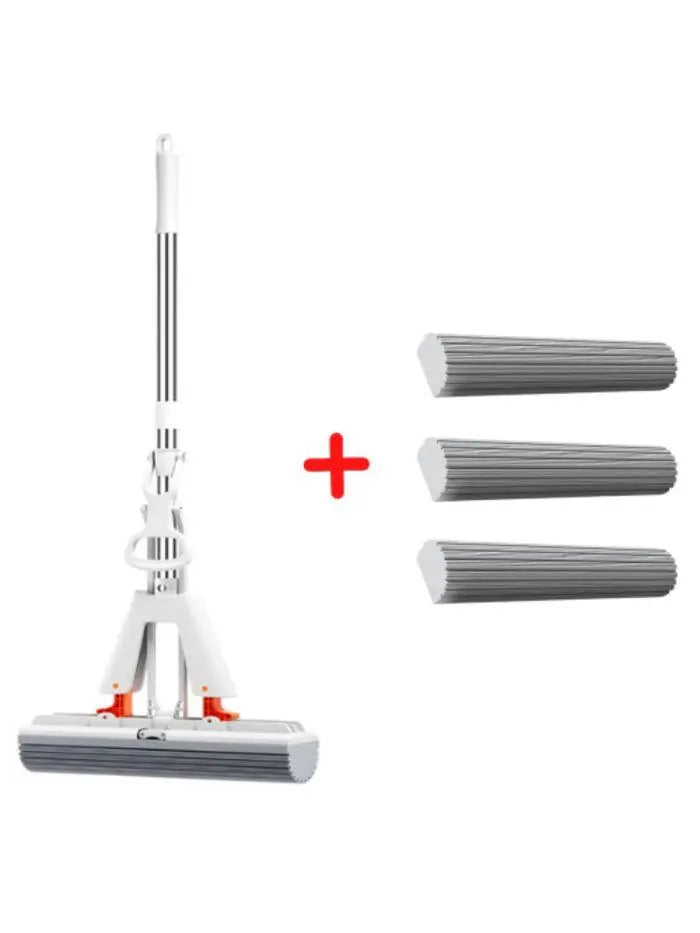 MaxMop©: Limpeza Fácil e Rápida! (+ Brinde Grátis!) Mop Fácil Mop + 3 Panos Absorventes 