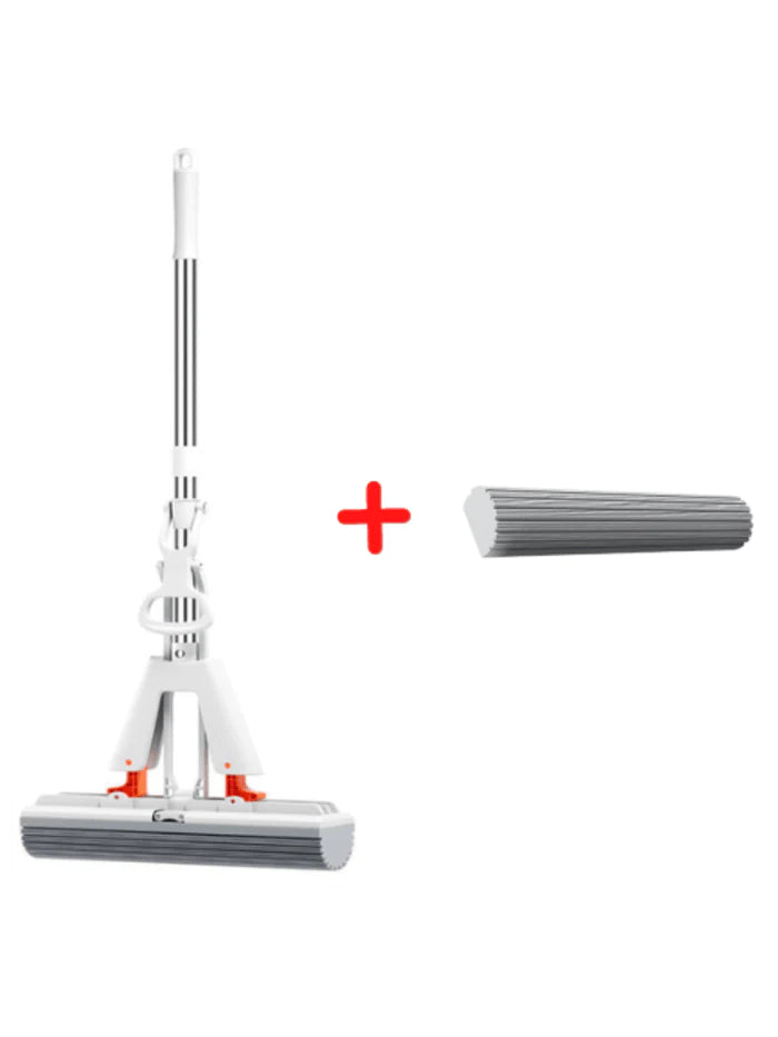 MaxMop©: Limpeza Fácil e Rápida! (Com Balde Incluso) Mop Fácil Mop + 1 Pano Absorvente 