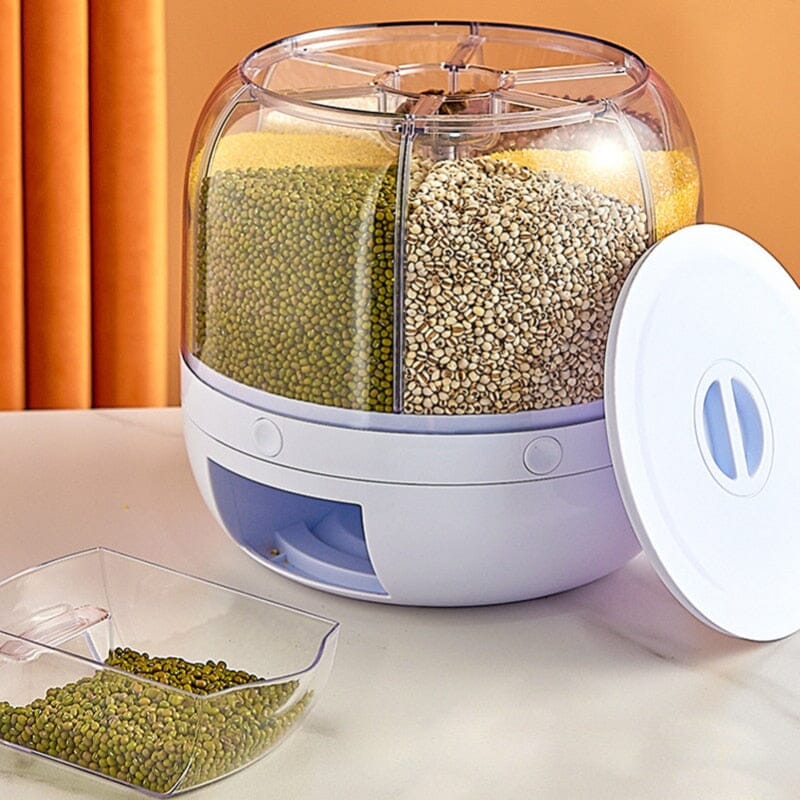 Organizador de alimentos rotativo 360 0 Mop Fácil Branco 