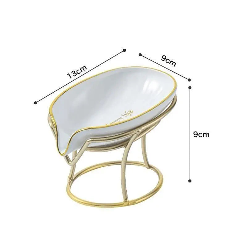 Saboneteira de Luxo de Aço Inoxidável e Acrílico 0 Mop Fácil Branco Condensado 