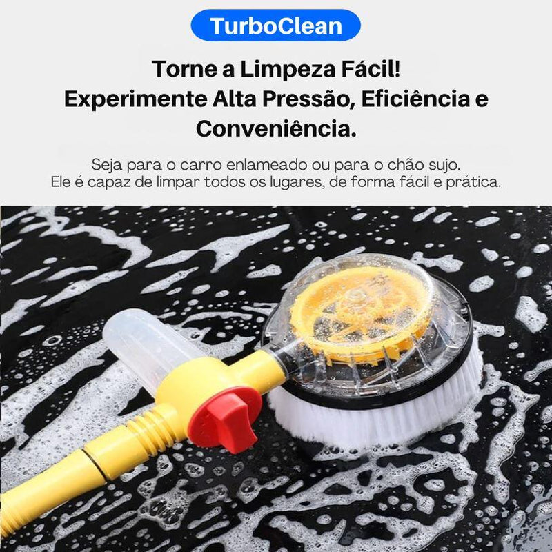 TurboClean© - Escova Giratória para Lavagem de Veículos (+Brinde Grátis) - Mop Fácil