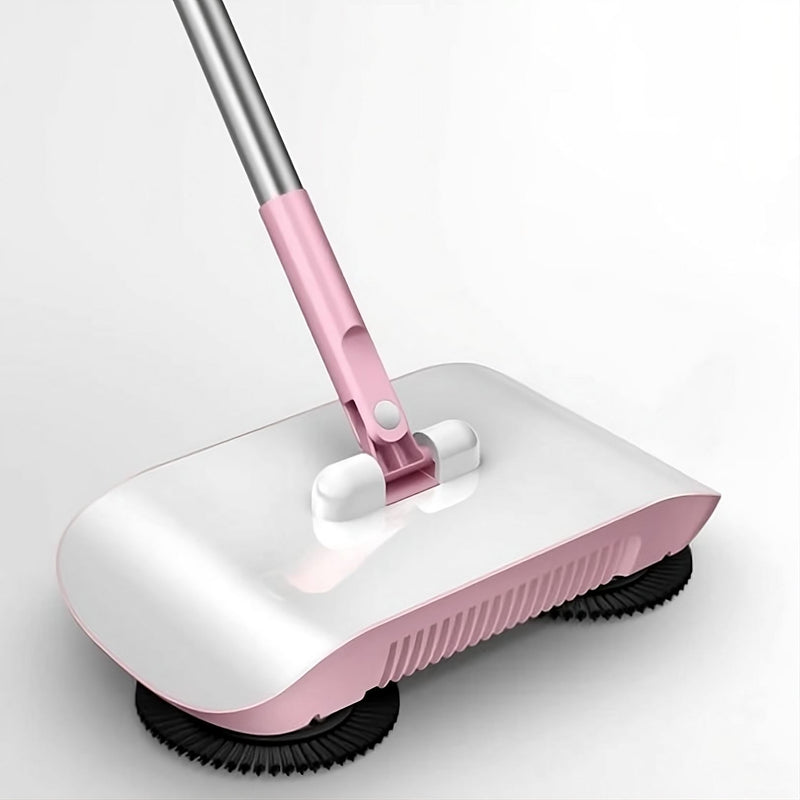 Vassoura Inteligente MagicClean© - Limpeza Rápida e Sem Esforço Mop Fácil Rosa 